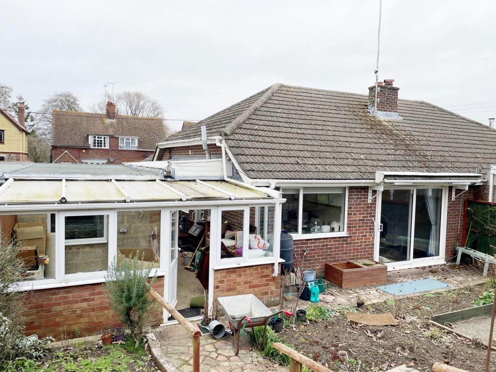 Lot: 37 - SEMI-DETACHED BUNGALOW FOR IMPROVEMENT - 13 Mayfield Road - Rear elevation